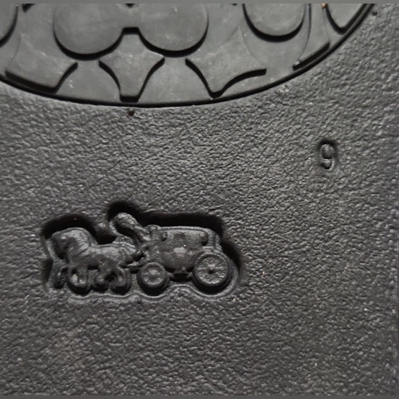 COACH rubber slide sandals - Picture 9 of 9